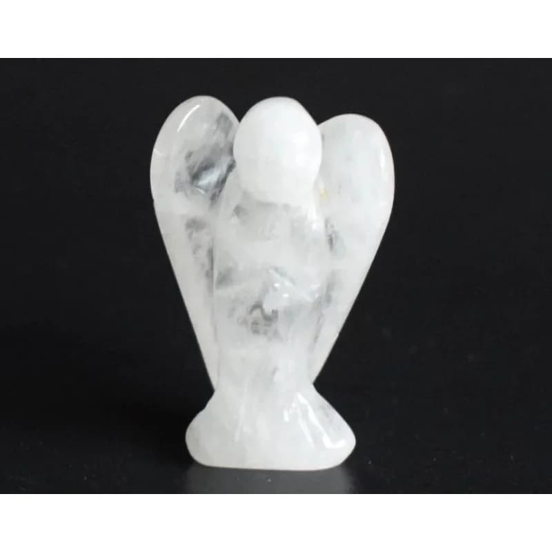 Figurine d'ange gardien de 1.5 pouces, ornements en cristal de guérison naturelle, décor de salle en pierre, cadeau artisanal d'étude, bibelot, décoration de la maison