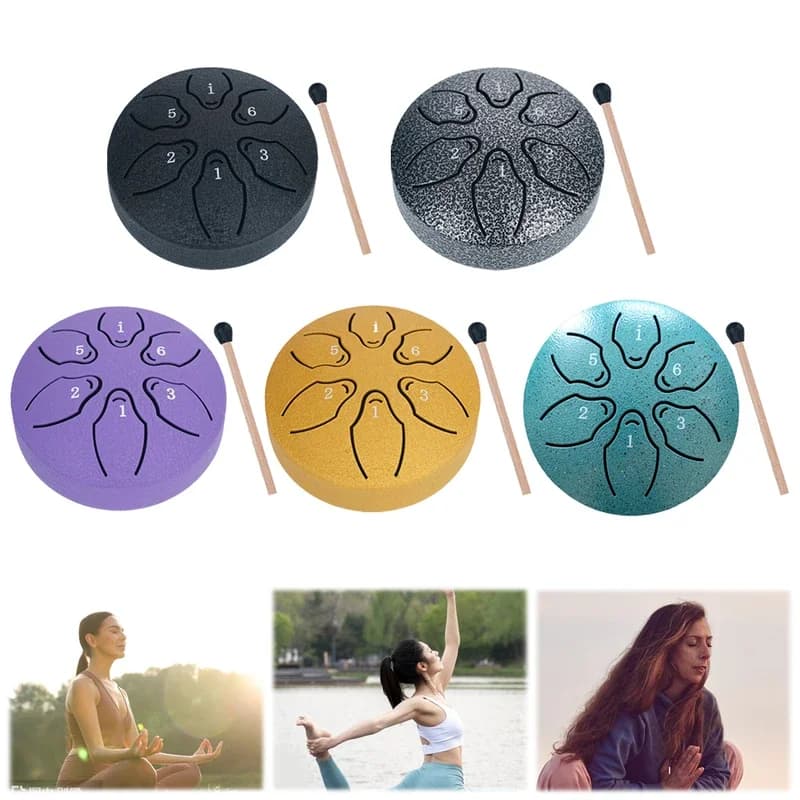 Tambour à langue en acier de 3 pouces