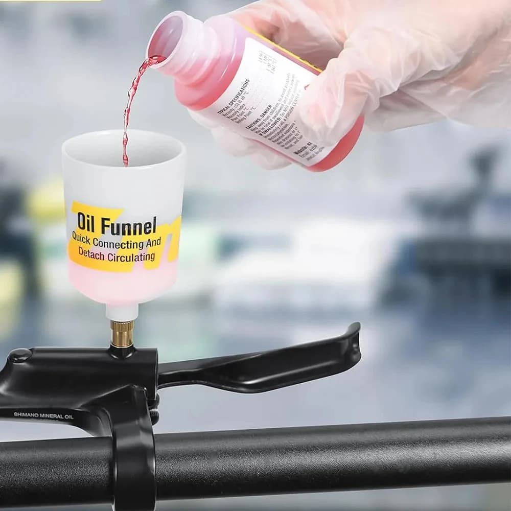Huile minérale pour freins de vélo haute performance - 60 ml/2 oz - Idéal pour les systèmes de freins hydrauliques Shimano et Tektro