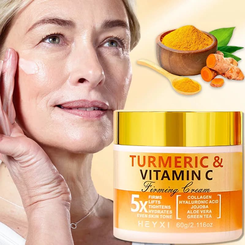 Crème raffermissante pour le visage au curcuma et à la vitamine C