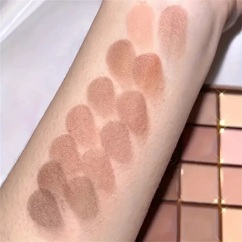 Palette de fards à paupières 25 couleurs, mat et scintillant, brun cochon nu, café chocolat, maquillage de scène quotidien pour fête d'étudiant