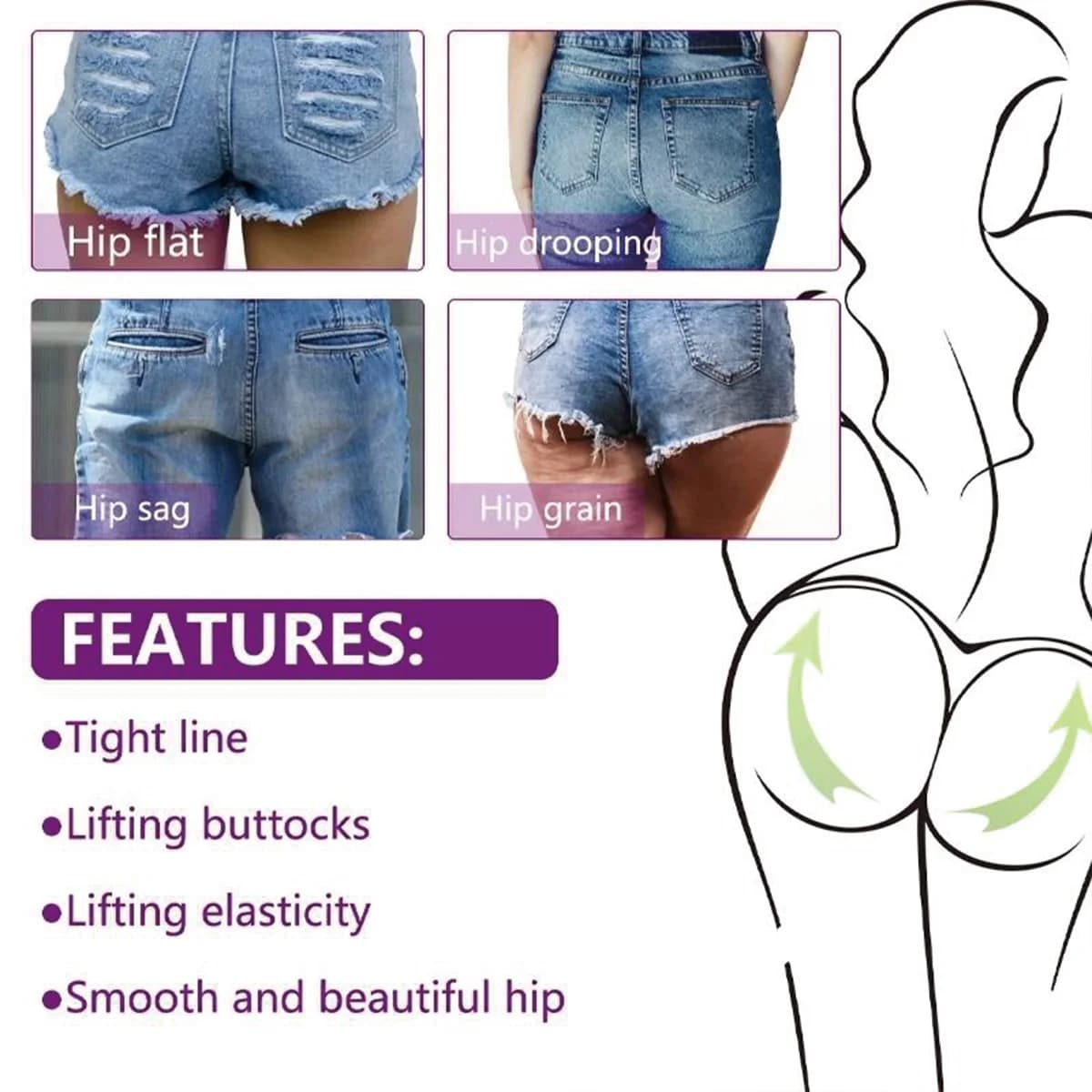 Huile Essentielle pour Rehausser les Hanches et les Fesses