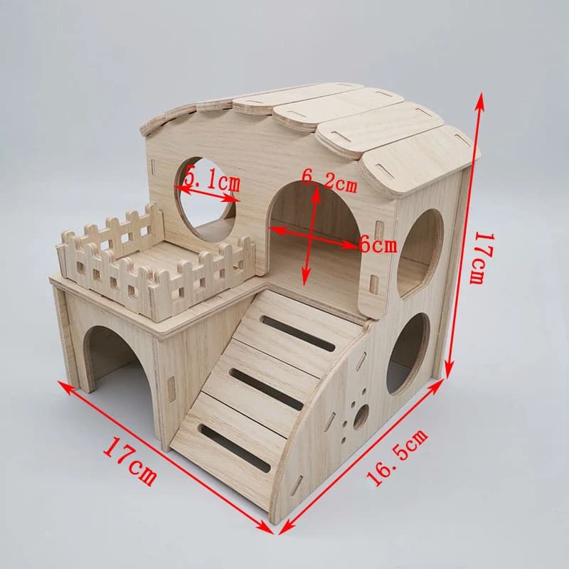 Abri en bois massif pour hamster, maison en bois pour hérisson, nid pour hamster d'Inde, chambre pour cochon d'Inde, maison pour poulet Rutin, boîte de dissimulation pour hamster