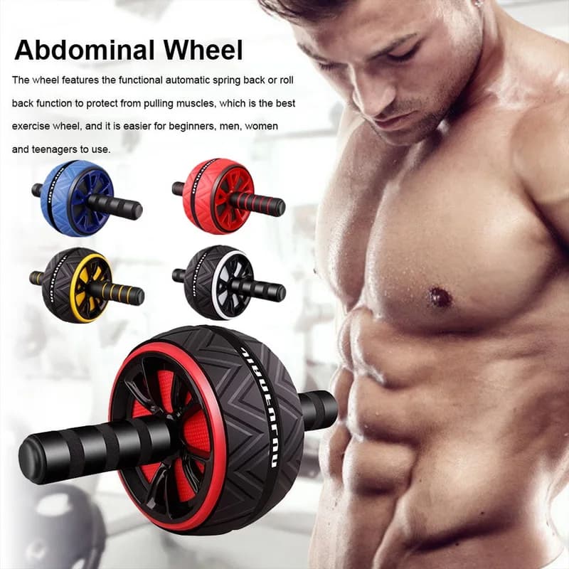 Ab Roller – roue abdominale sans bruit, entraîneur d'étirement pour les bras, la taille et les jambes, équipement de gymnastique