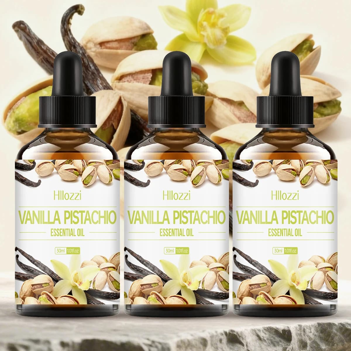 L'huile essentielle de pistache de vanille a un arôme doux et convient aux diffuseurs et au massage corporel
