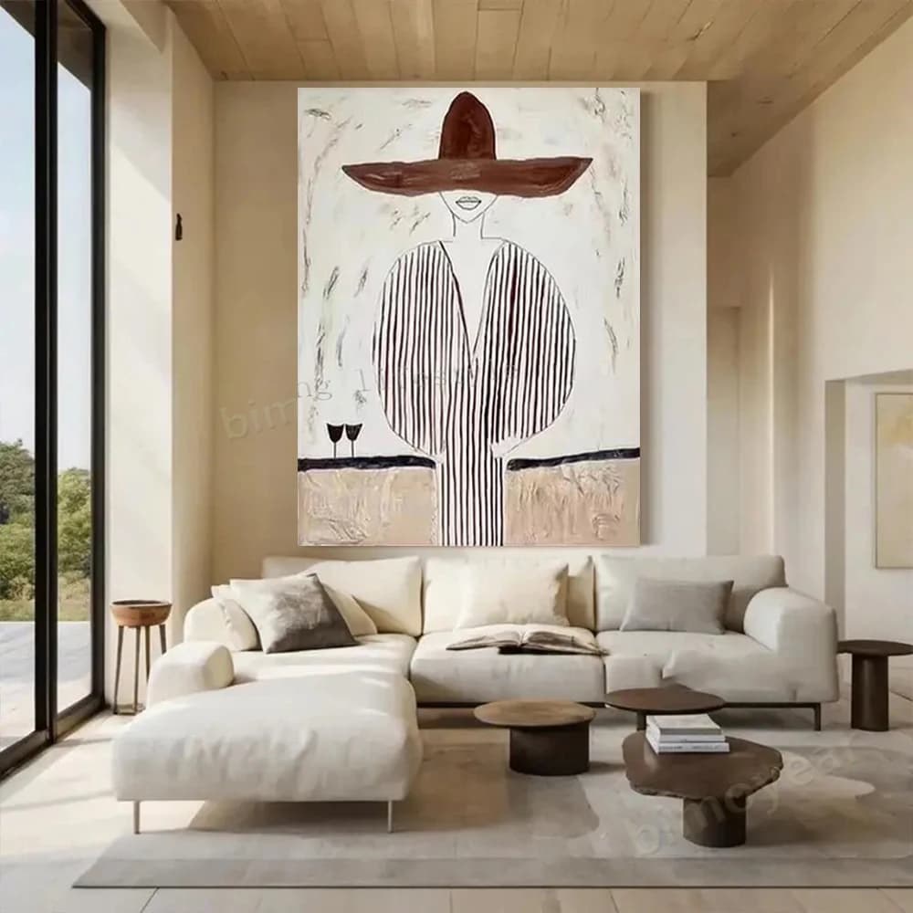 Peinture à l'huile sur toile faite à la main