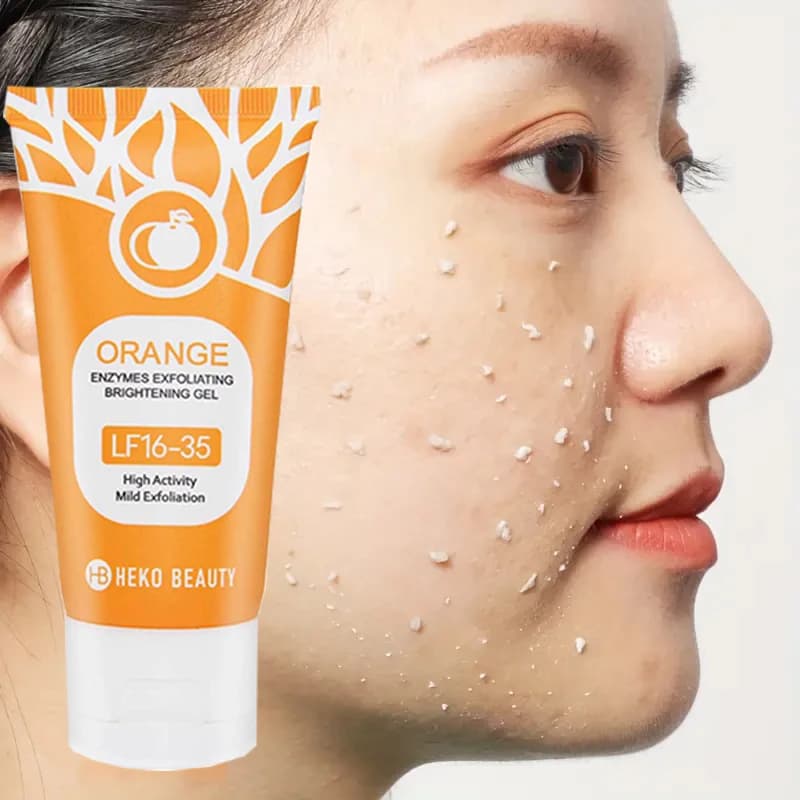 Gel exfoliant orange 50g, exfoliant, mort, élimination, nettoyage en profondeur, longue durée, hydratation, nettoie les pores, sûr pour tout le corps