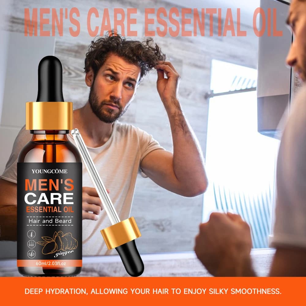 Huile essentielle de barbe pour hommes