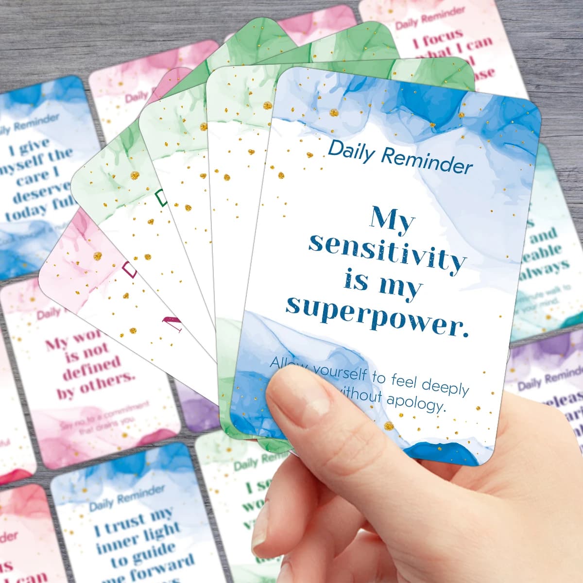 Cartes d'encouragement vierges pour l'écriture, cartes d'affirmation positive pour la croissance personnelle d'amour personnel, cadeau pour ami, famille, 60 pièces