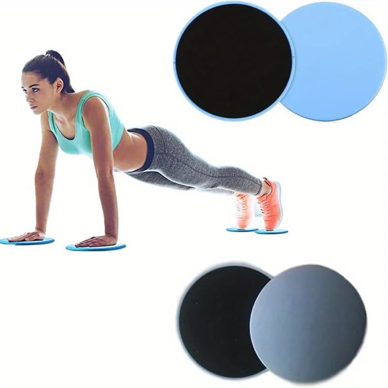 2 pièces Pilates disques coulissants Yoga Abs Fitness tapis de pied traîneau taille formateur planche coulissante pour le levage des hanches et l'entraînement de force centrale