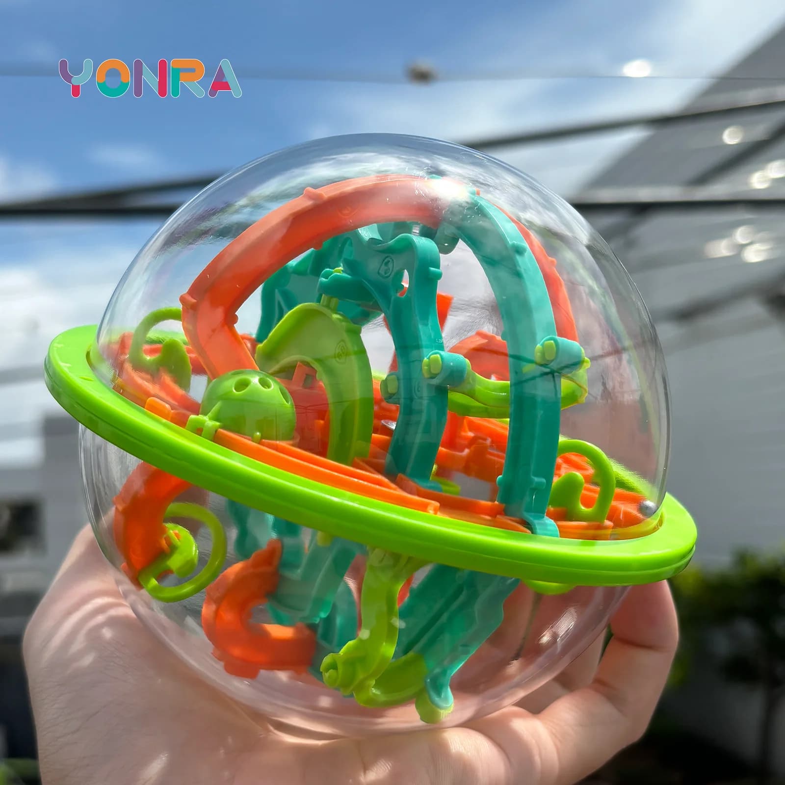Boule de Puzzle 3D, jeu de cerveau, jouets pour enfants, boule en acier, boule de labyrinthe, jeu de labyrinthe 3D avec 100 Obstacles, cadeaux d'anniversaire pour garçons et filles