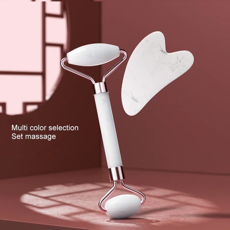 Rouleau de massage facial en résine pour le visage, le cou et les yeux, instrument de soin de santé, planche de raclage musculaire, outils de beauté et de soin de la peau