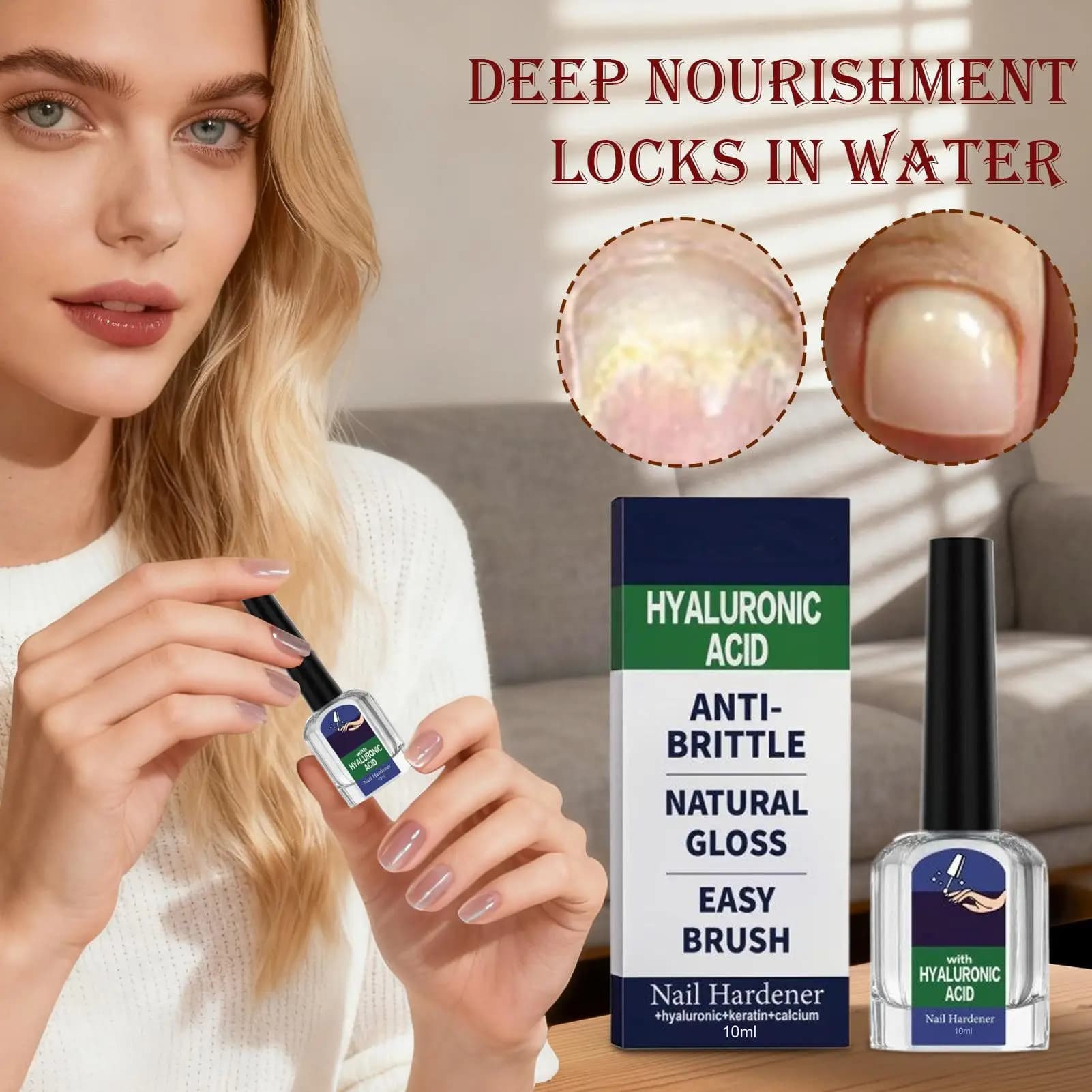 Gouttes fortifiantes pour les ongles, soin liquide naturel nourrissant en profondeur pour les mains, les pieds et les ongles cassants, idéal pour les voyages, les dortoirs, la salle de sport, la maiso