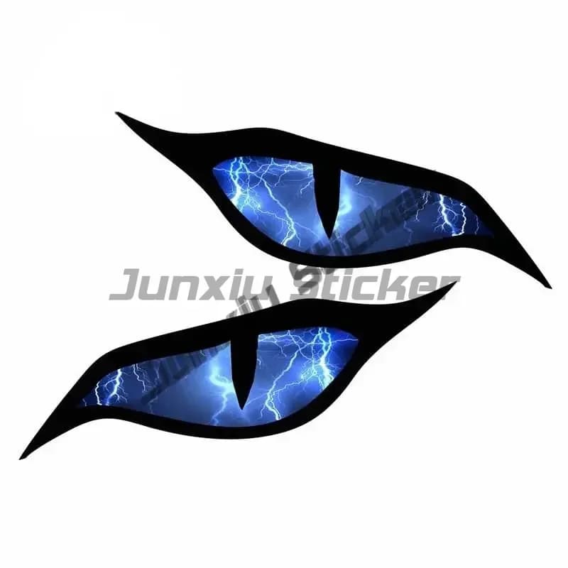 Autocollant Mauvais Œil, Design de Dessin Animé, Ta édélique Arc-en-Ciel, Casque de Motard, Couverture de Miroir, Rayures, Décoration de Voiture