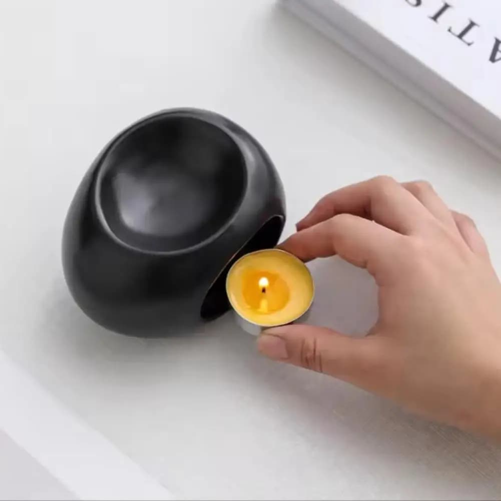 Brûleur d'encens en céramique, chauffe-cire, diffuseur d'huiles essentielles, aromathérapie, maison, bureau, relaxation, cadeau spa populaire
