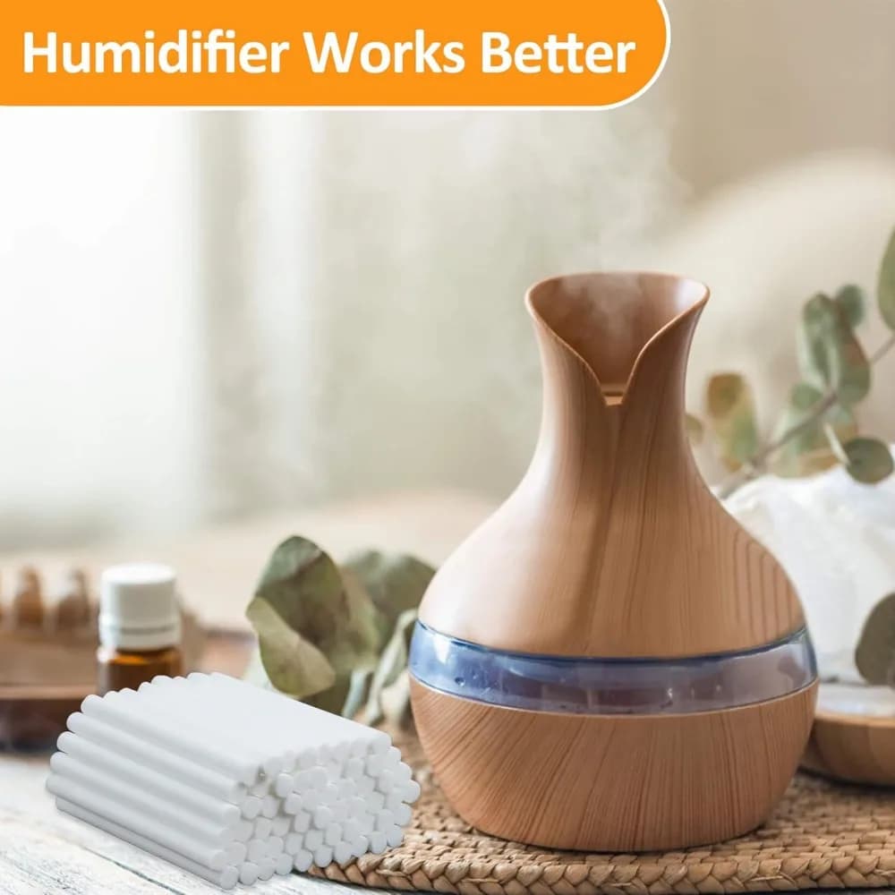 10 pièces humidificateur bâton filtre recharge 8X150MM filtre recharge bâtons mèches remplacement pour Portable personnel USB alimenté humidificateur