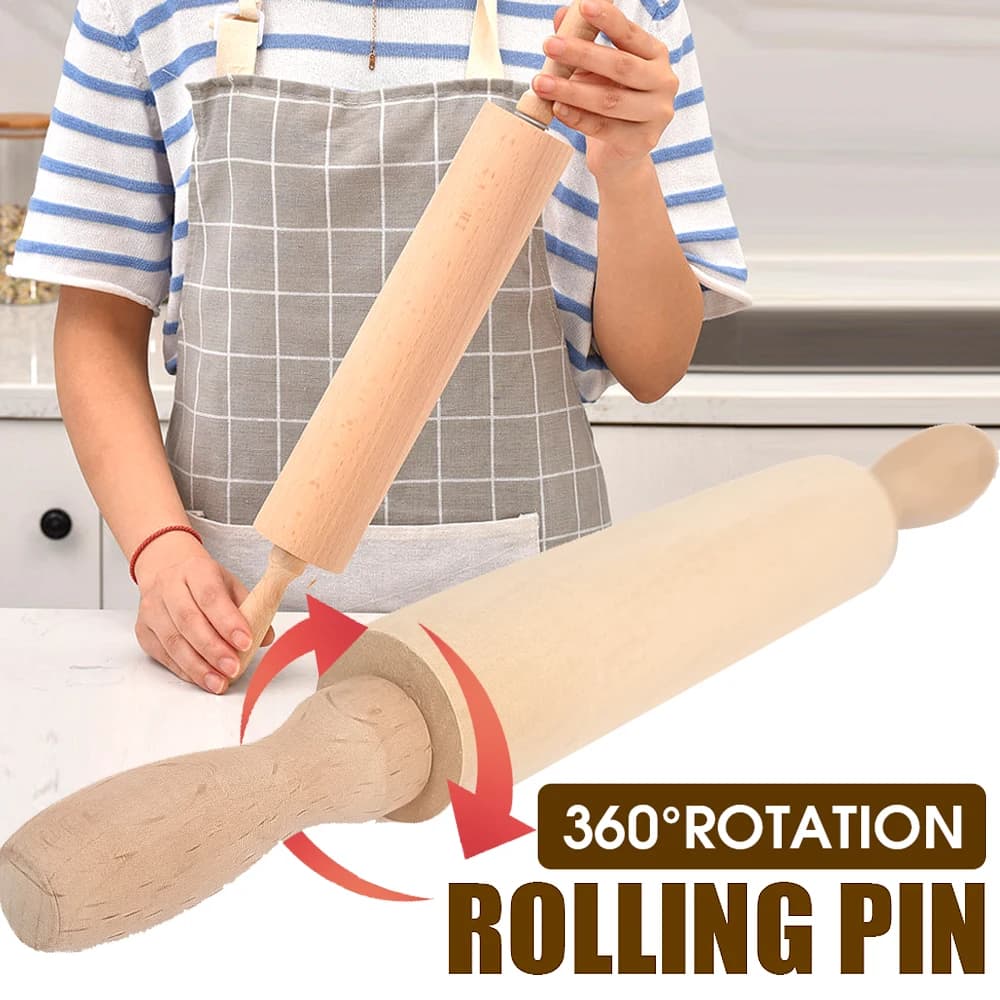 Rouleau à pâtisserie en bois