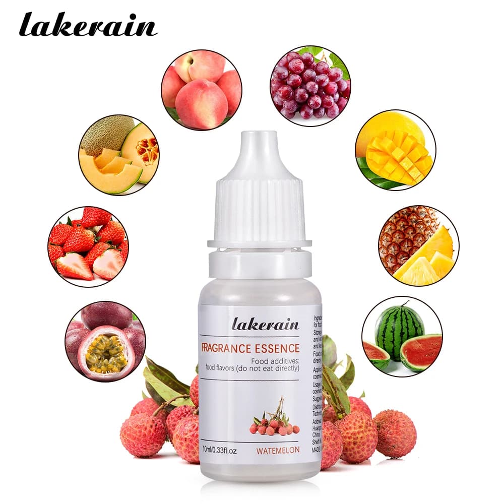 Essence pour gloss à lèvres DIY 10ml, huile parfumée aux fruits purs, arômes de fruits multiples, huile pour gloss à lèvres, fabrication de savon DIY, essence pour gloss à lèvres