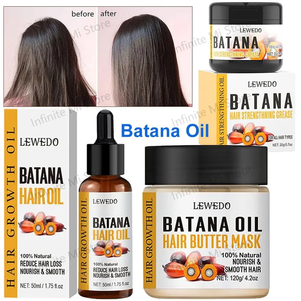 Huile naturelle de traitement des cheveux pour hommes et femmes, revitalisant anti-casse, améliore la santé, Batana
