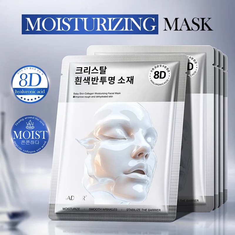 Masque hydratant "Collagen Glow" |   Traitement éclaircissant et hydratant |   Avec collagène marin et acide hyaluronique