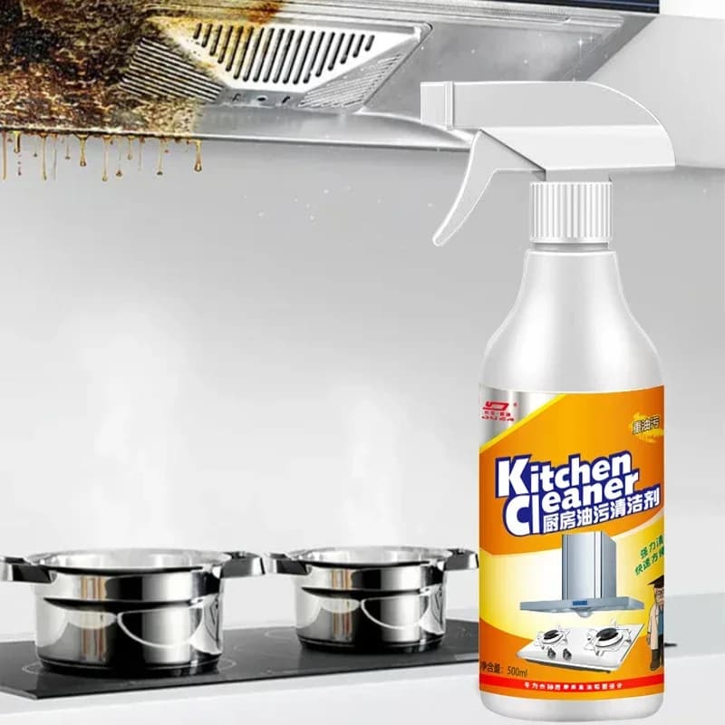 Dégraissant puissant pour les taches d'huile tenaces, nettoyant pour cuisine, grilles, fours, plaques de cuisson, éliminateur d'huile, outil de nettoyage pour la cuisine à domicile, agent de pulvérisa
