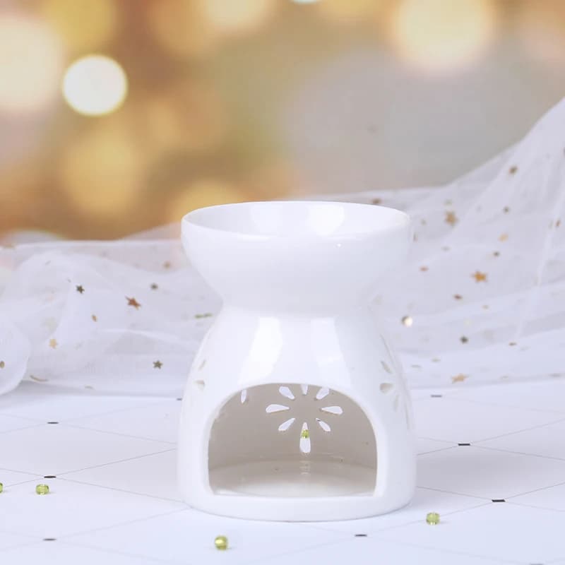 Lampe à huile essentielle en céramique, brûleur d'arôme, bougie d'aromathérapie, porte-parfum
