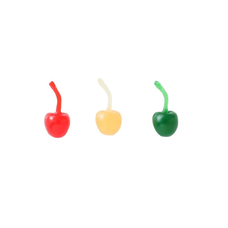 100 pièces/lot bricolage Simulation cerise Miniature fruits décoratifs pour Dollhuose accessoires cuisine jouer jouets décoration de la maison cadeaux
