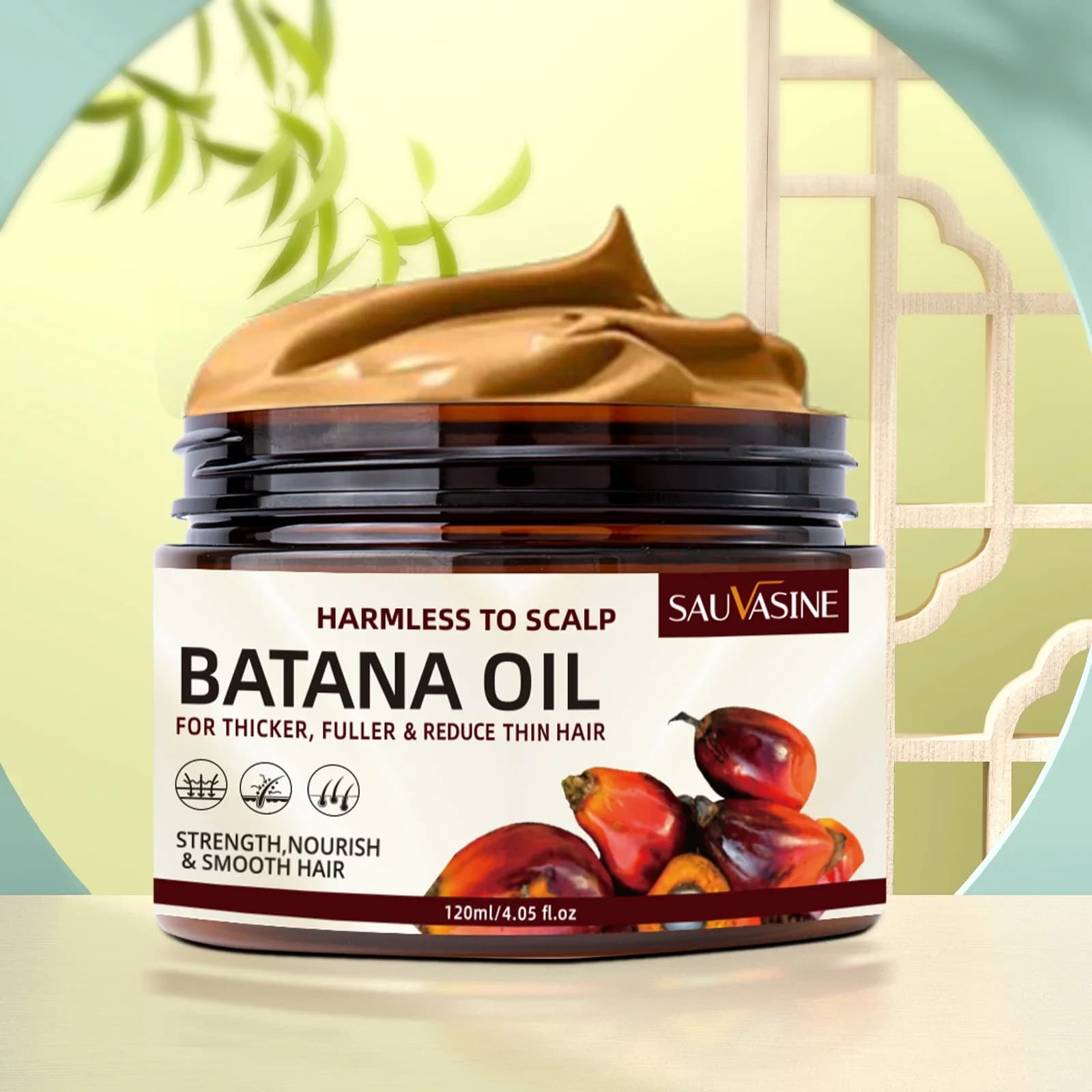 Huile de Batana brute pour la croissance des cheveux, 100% huile de Batana Pure et naturelle pour traiter la perte de cheveux, traitement Anti-casse