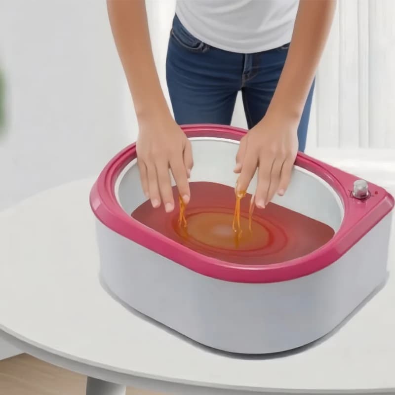 Chauffe-cire à la paraffine pour spa des mains, machine à cire, bain de paraffine thérapeutique, apaisant et hydratant, pour salon de beauté, traitement des mains et des pieds