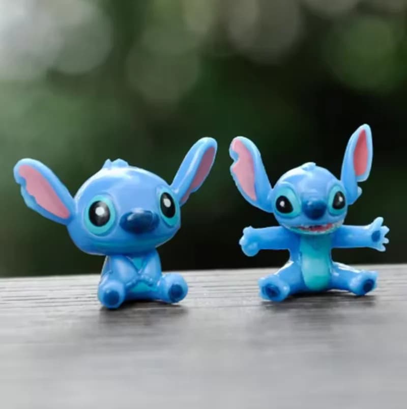 12 pièces Mini point Anime Figurine poupées 3CM dessin animé Lilo et point figurines d'action à collectionner décoration modèle jouets enfants cadeau