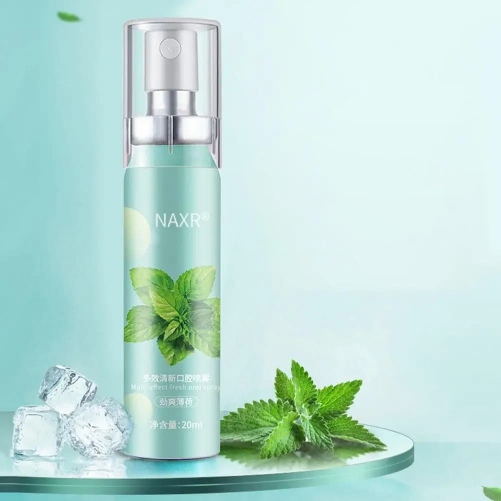 Spray probiotique pour haleine fraîche, éliminateur de mauvaise haleine orale à action rapide pour adultes, saveur de menthe et de pêche longue durée, haleine naturelle