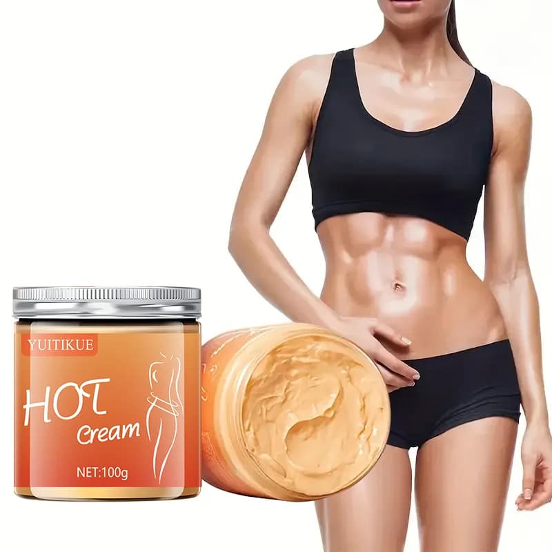Crème raffermissante chaude 100g - partenaire d'entraînement, resserre la poitrine/bras/abdomen, hydrate et augmente la confiance, formule douce