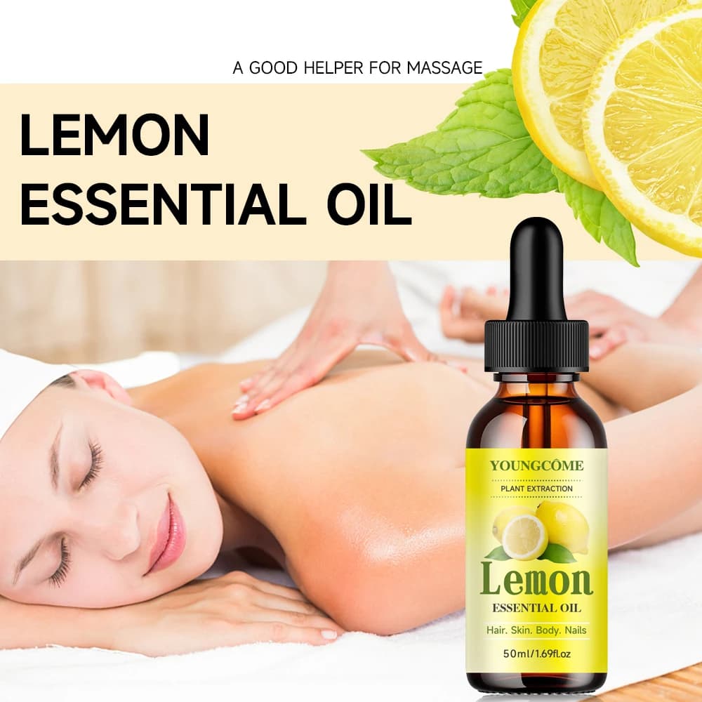 Huile essentielle naturelle de citron