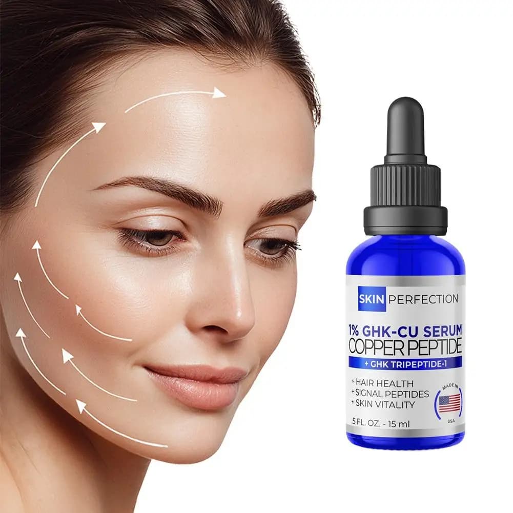 Sérum facial Ghk-Cu, formule nourrissante en profondeur, hydratation longue durée pour les peaux sèches et déshydratées, soin de la peau