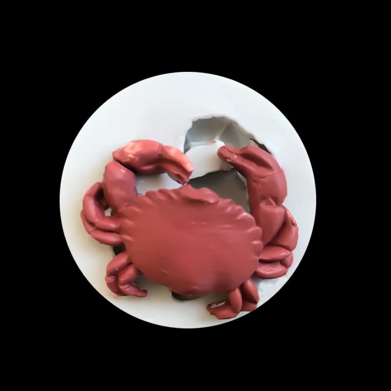 Moule en silicone en forme de crabe