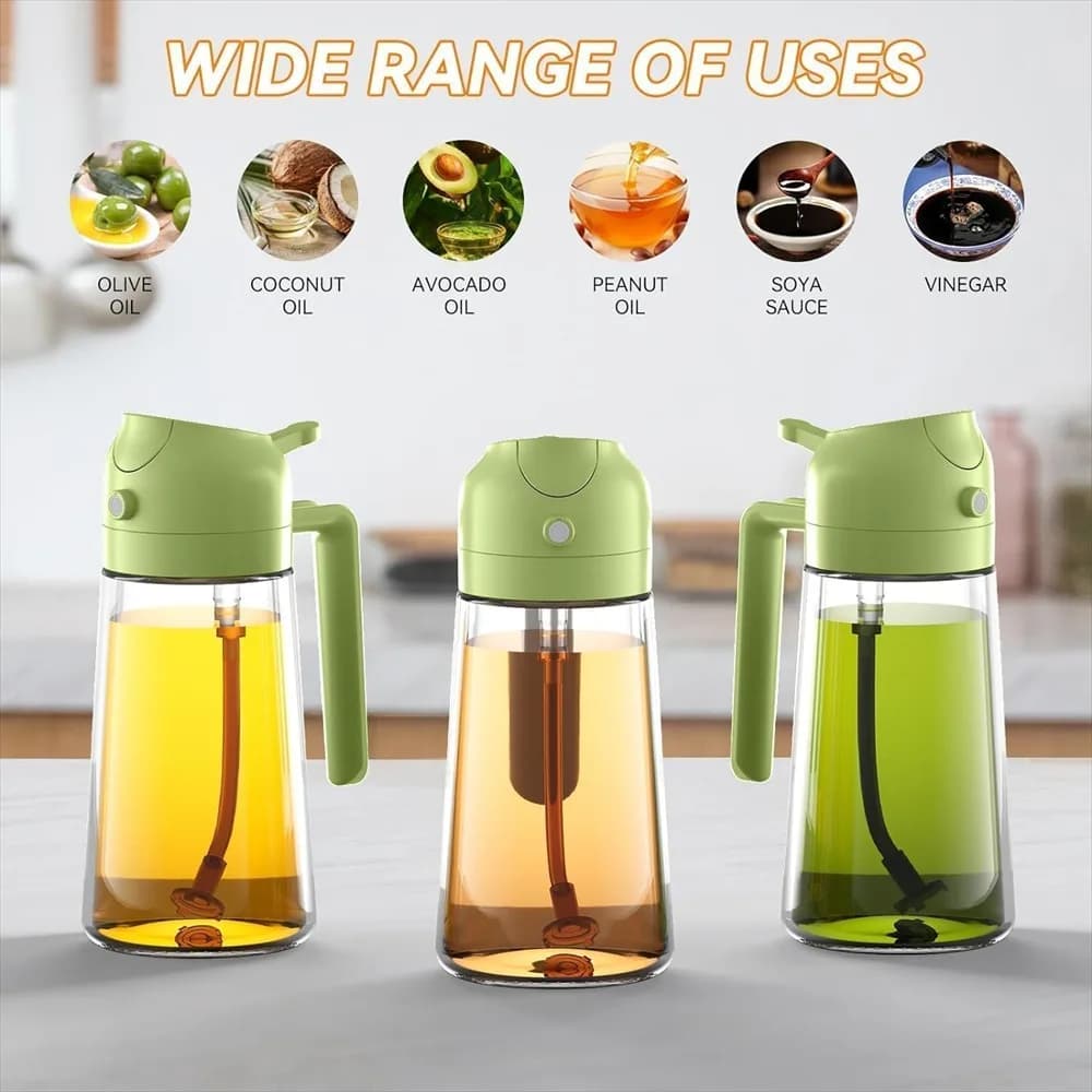 Pulvérisateur d'huile d'olive 16oz/470ml pour la cuisson-distributeur