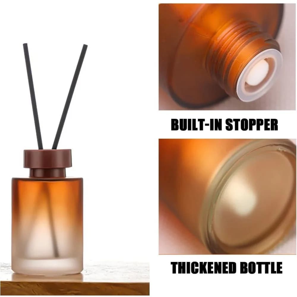 Bouteille de diffuseur en verre vide de 120ML, pot de diffuseur d'aromathérapie rechargeable, conteneur pour diffuseur de roseaux de remplacement, bricolage, salle de bain à domicile