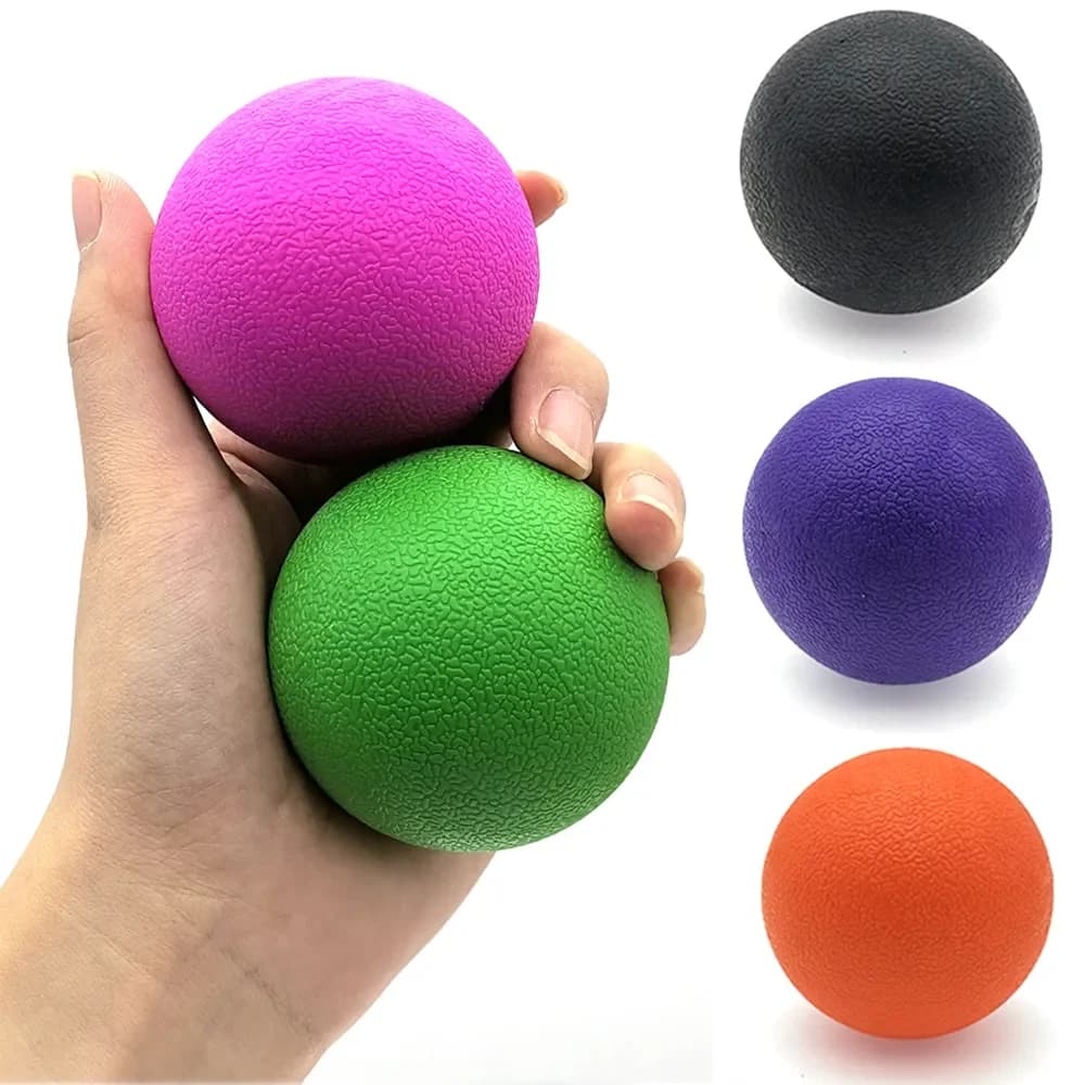 Balle de Fascia TPE pour Lacrosse, exercice de Relaxation musculaire, sport, Fitness, Yoga, boule de Massage aux cacahuètes, Point de déclenchement, soulagement de la douleur au Stress