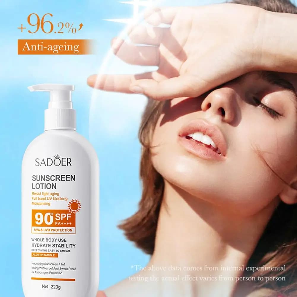 SPF90 + crème solaire haute Protection solaire hydratante peau Lotion solaire contrôle de l'huile crème solaire 1/2 pièces