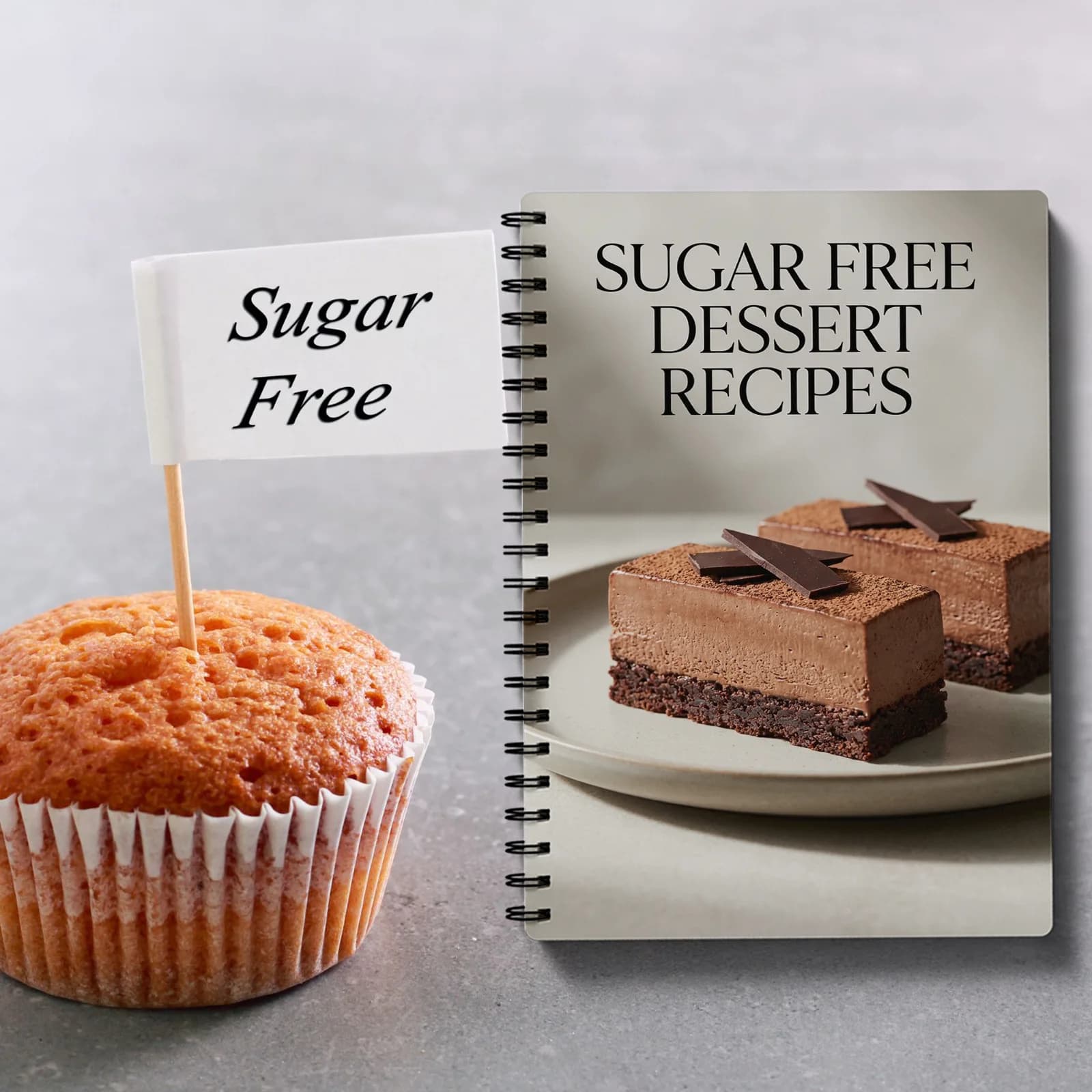 Carnet de recettes de desserts sans sucre, livre de recettes de friandises saines sans coup de chapeau du diable pour les régimes hypoglycémiques et cétogènes, pâtisserie facile et sans cuisson
