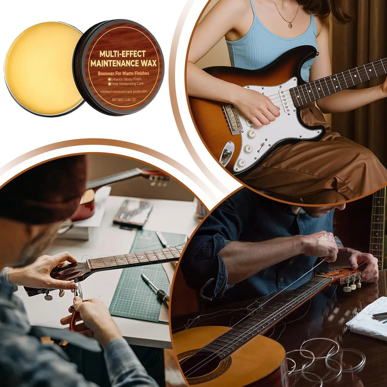 Cire de polissage pour guitare