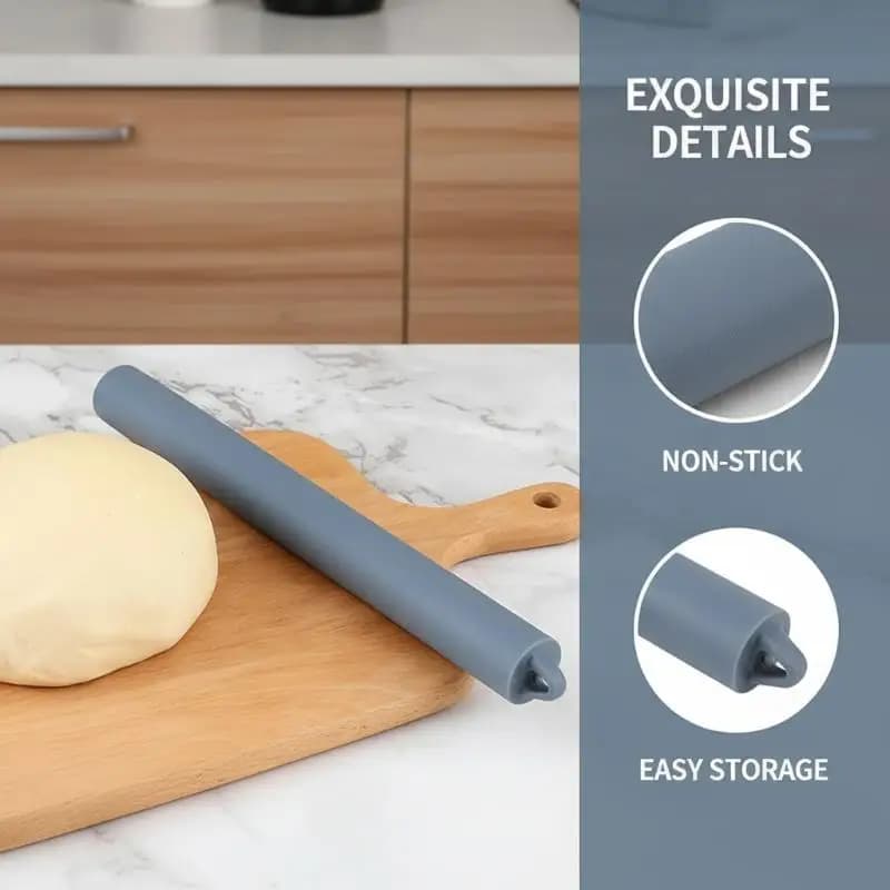 Rouleau à pâtisserie en silicone