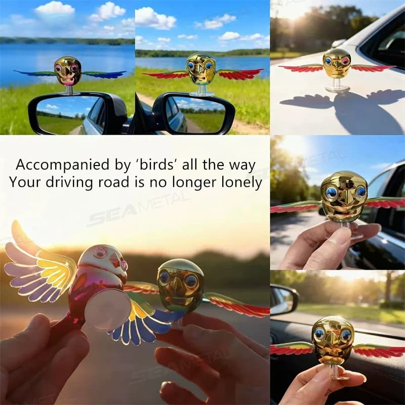 BLALION 2025 nouveau oiseau volant simulé voiture ornement aile peut balançer