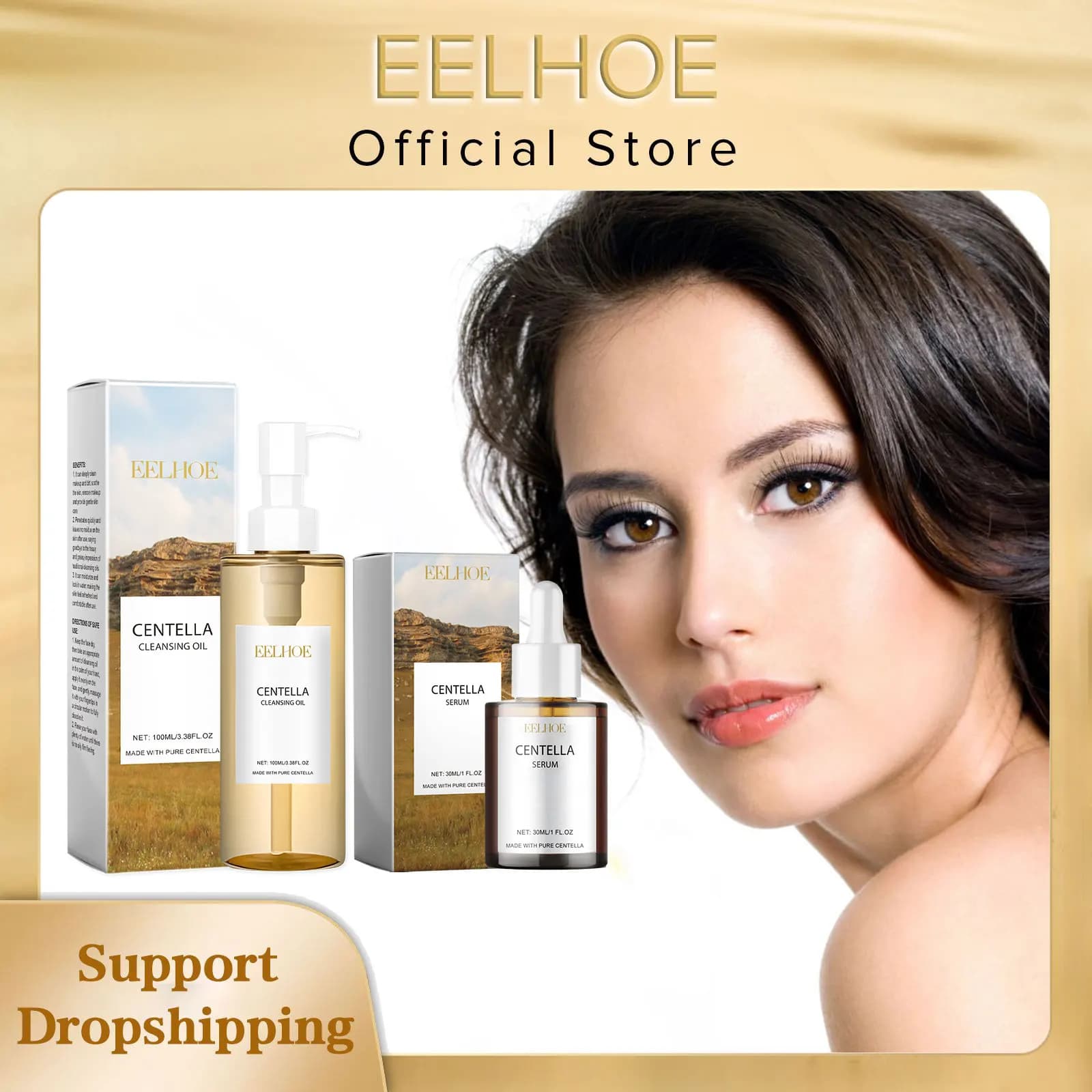 Centella huile nettoyante démaquillant pour le visage propre nez Pores rajeunissement visage réparation peau lisse hydratant visage Centella sérum