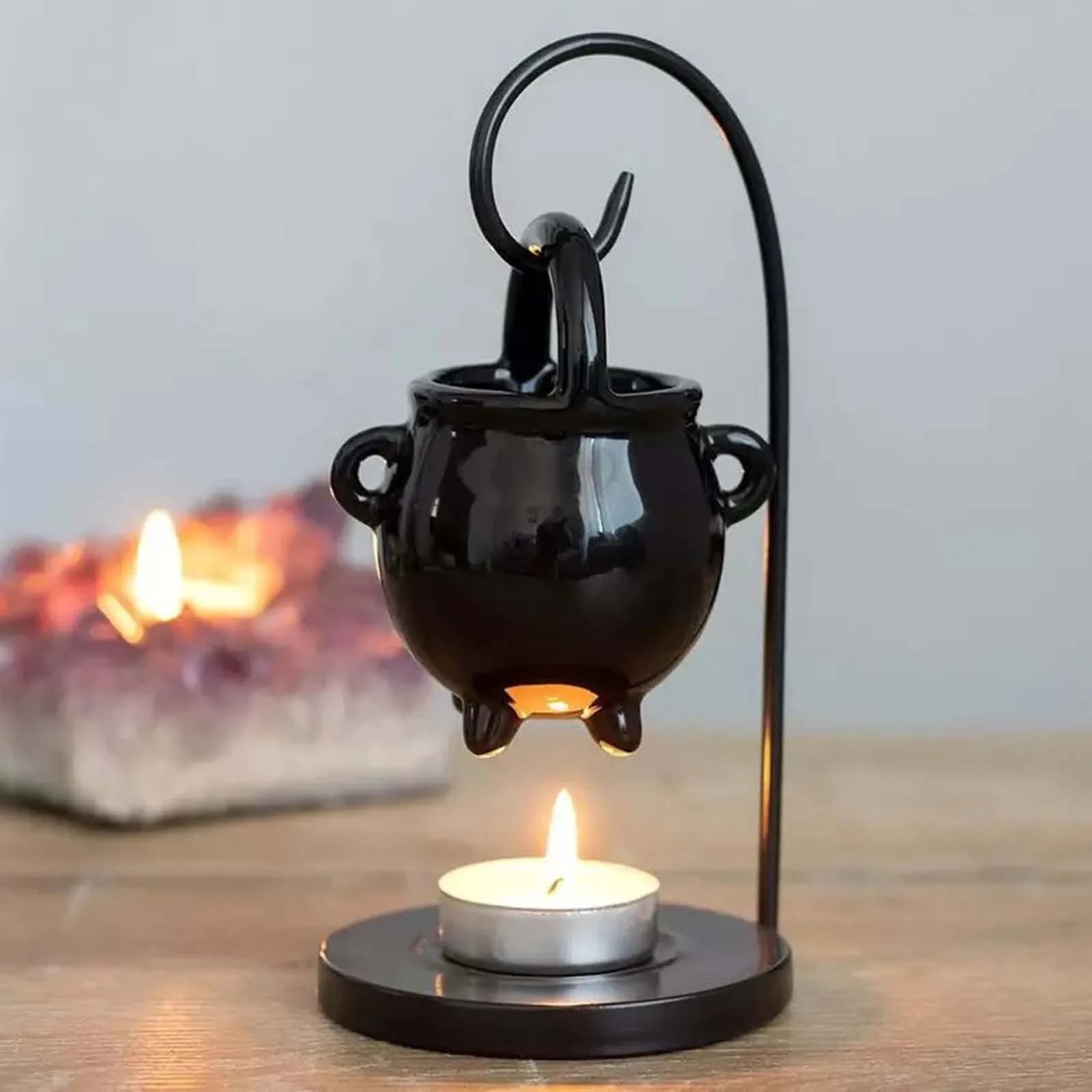 Brûleur d'huile essentielle en céramique, cadeau fondu, chauffe-plat, porte-bougies, diffuseur pour salon, pendaison de crémaillère, décoration de maison