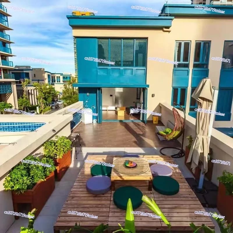 Faire un sol extérieur en bois anticorrosif terrasse jardin cour plancher panneau de bois carbonisé étanche balcon marches extérieures