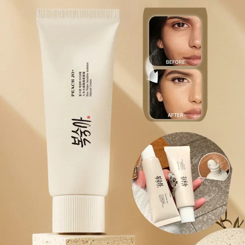 Marque riz à base d'eau apprêt corée du nord crème d'isolation nourrissante durable hydratante 50g crème anti-cernes blanchissante naturelle