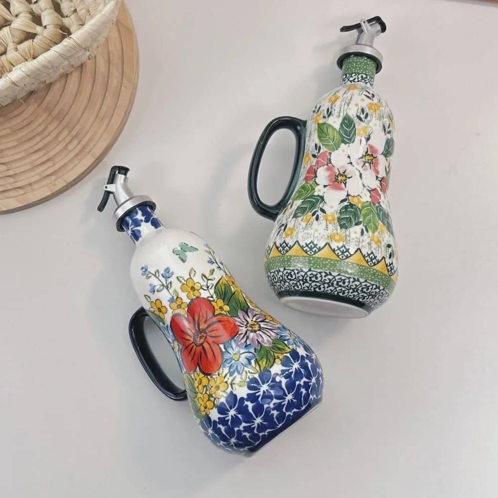 Pot d'huile en céramique