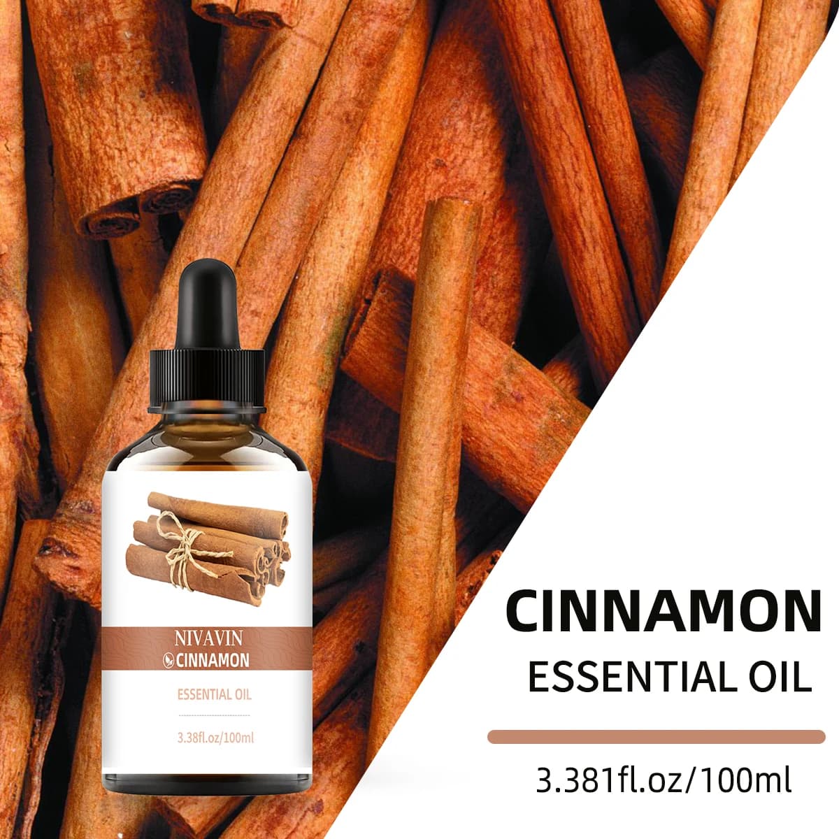 NIVAVIN Huile essentielle de cannelle 30ml/60ml/100ml