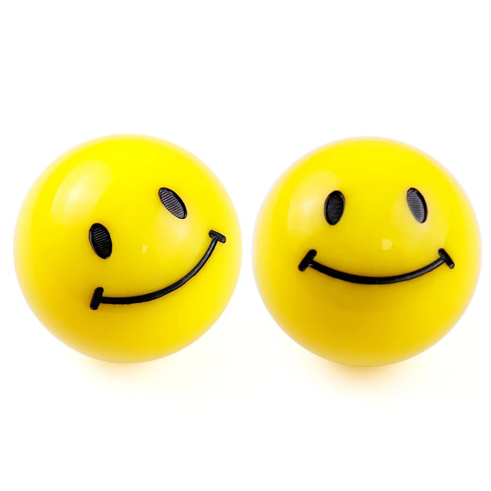 Lune yeux boule ronde sourire visage JDM étiquette voiture levier de vitesse pommeau de levier de vitesse manette de vitesse tête de levier